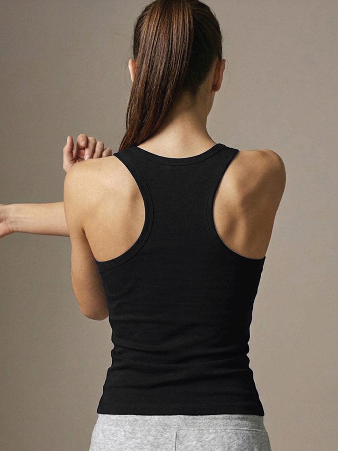 Women Anti Bacterial Colour Fresh Racerback Tank Top 2