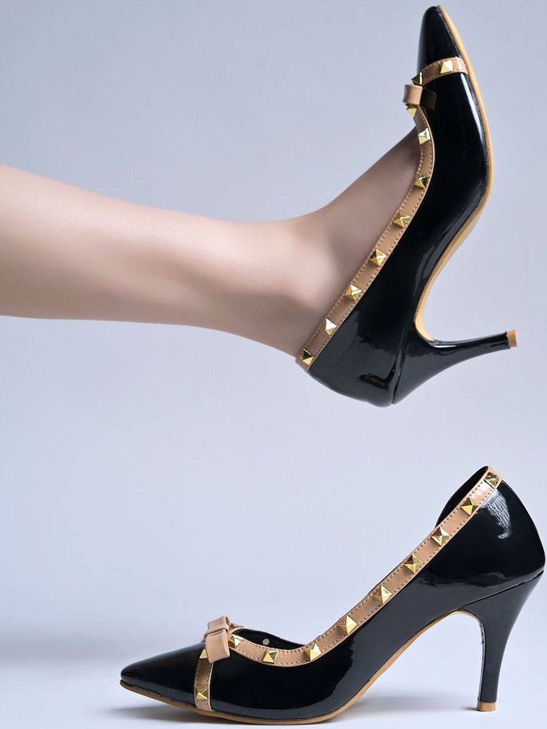 Shoetopia Stiletto Pumps with Bows