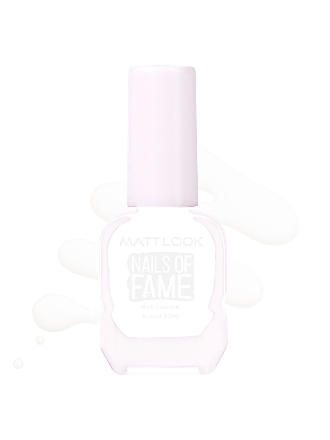 MATTLOOK Nails Of Fame Long Lasting Nail Polish - 12 ml - French White 02
