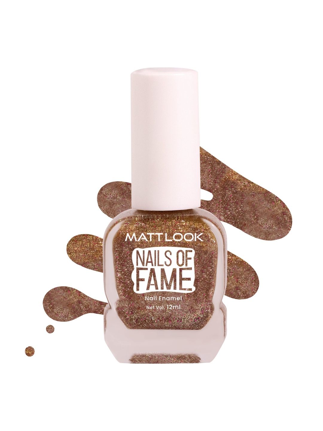 MATTLOOK Nails Of Fame Long Lasting Nail Polish- 12 ml - Holo Glitzz 71