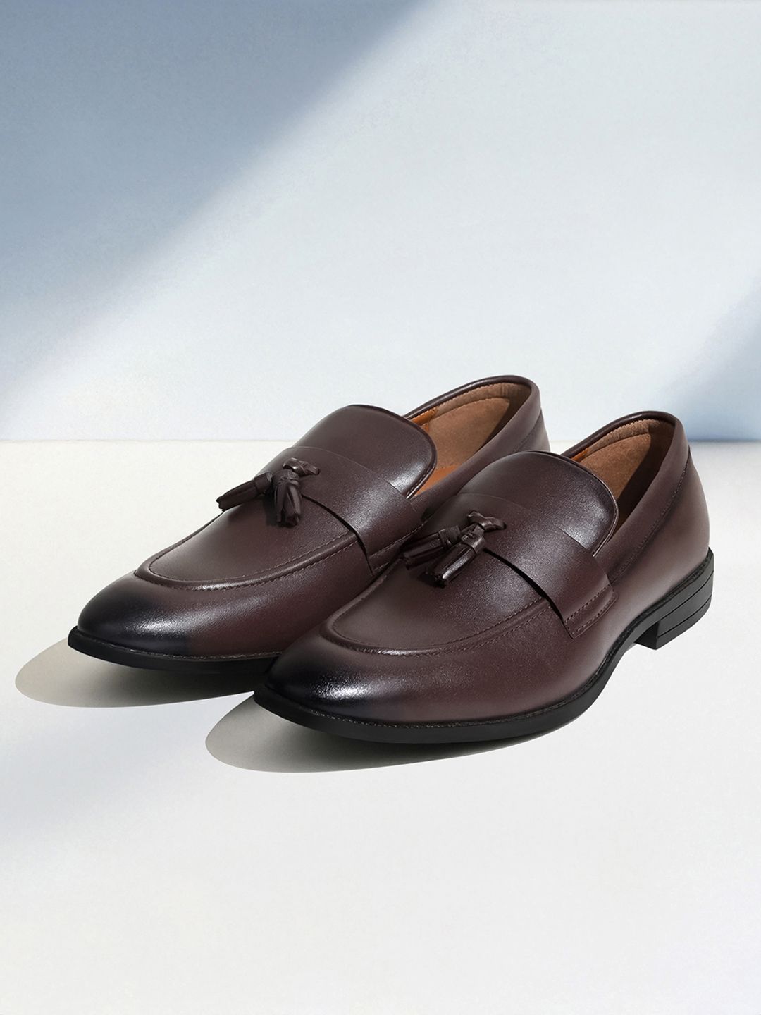 LOUIS STITCH Men Formal Slip On Tassel Moccasin Shoes
