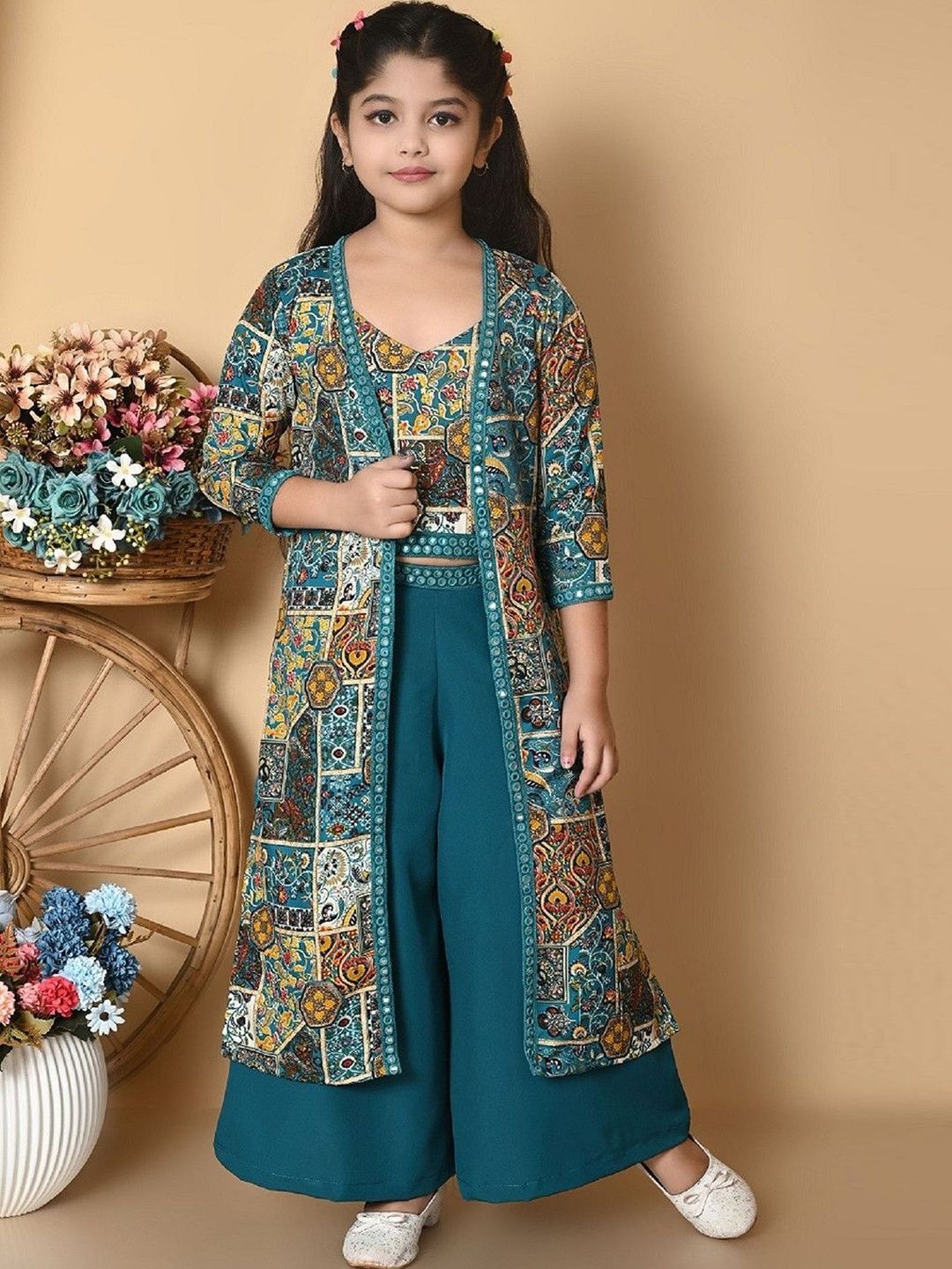 Girls Top with Palazzos