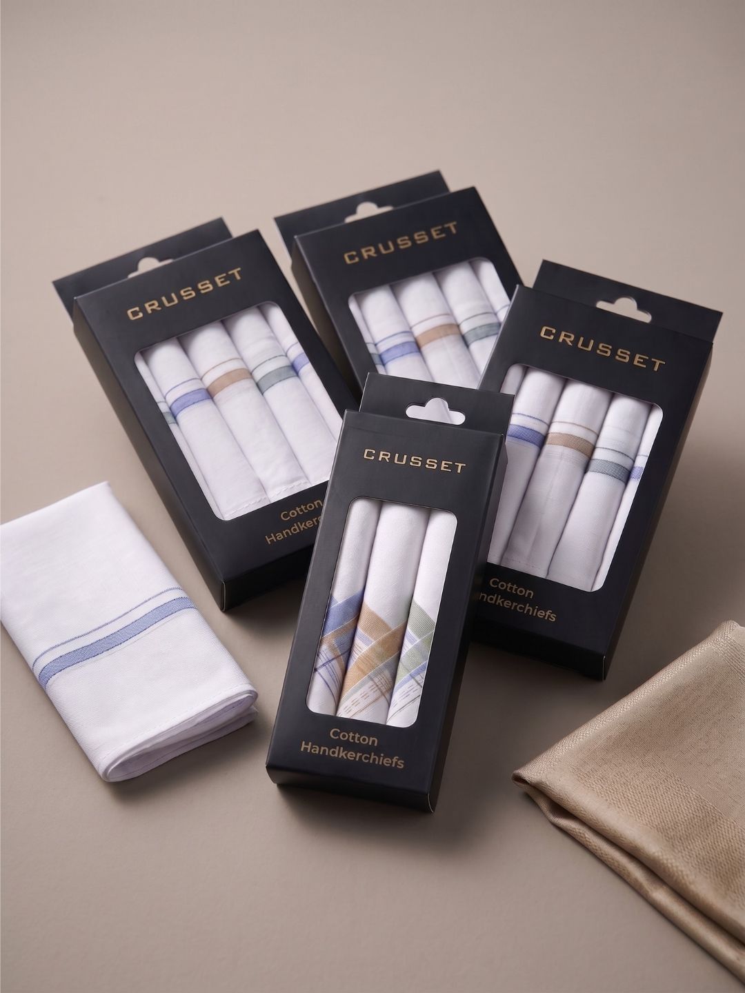 Buy CRUSSET Men White Pack Of 18 Pure Cotton Handkerchiefs -  - Accessories for Men