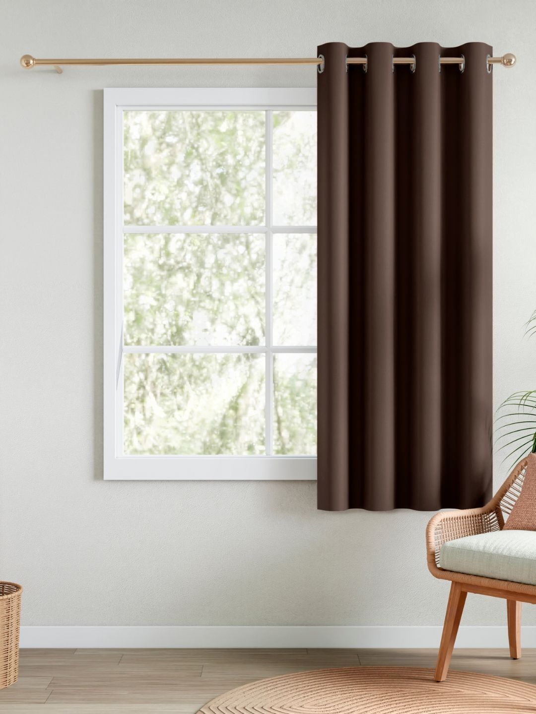 RIVERMOOR Brown Black Out Window Curtain