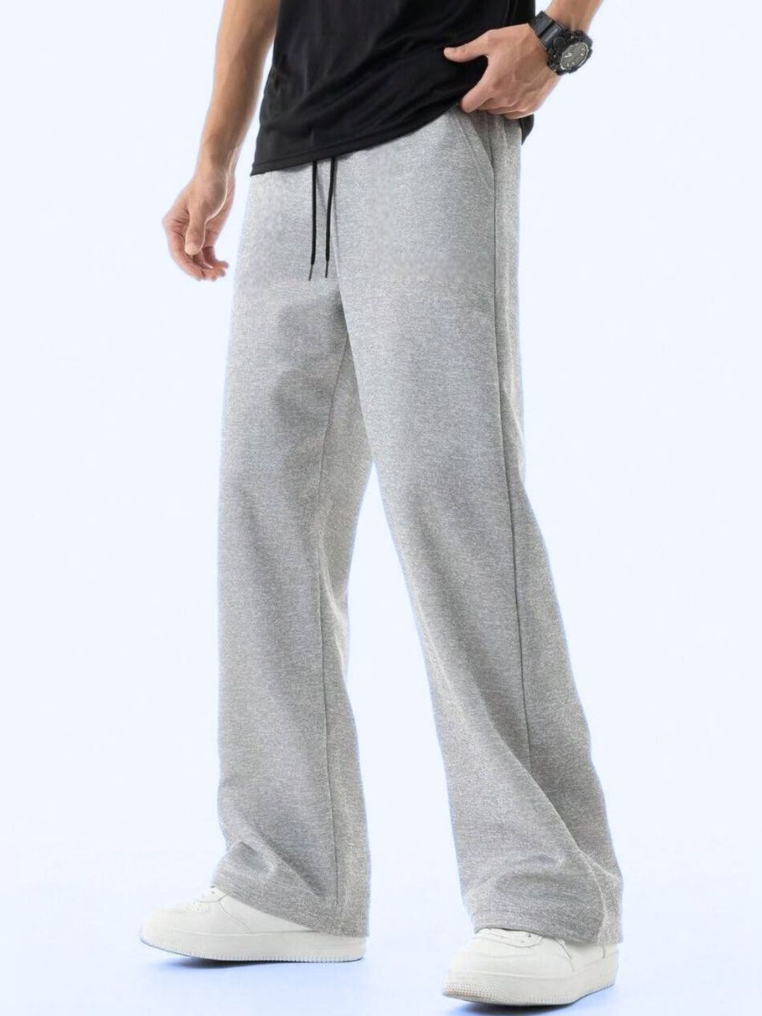 GROOFINGS Men Relaxed Easy Wash Trousers