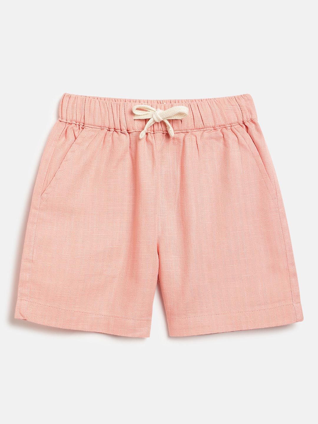 Peach Boys Pure Cotton Slub Shorts