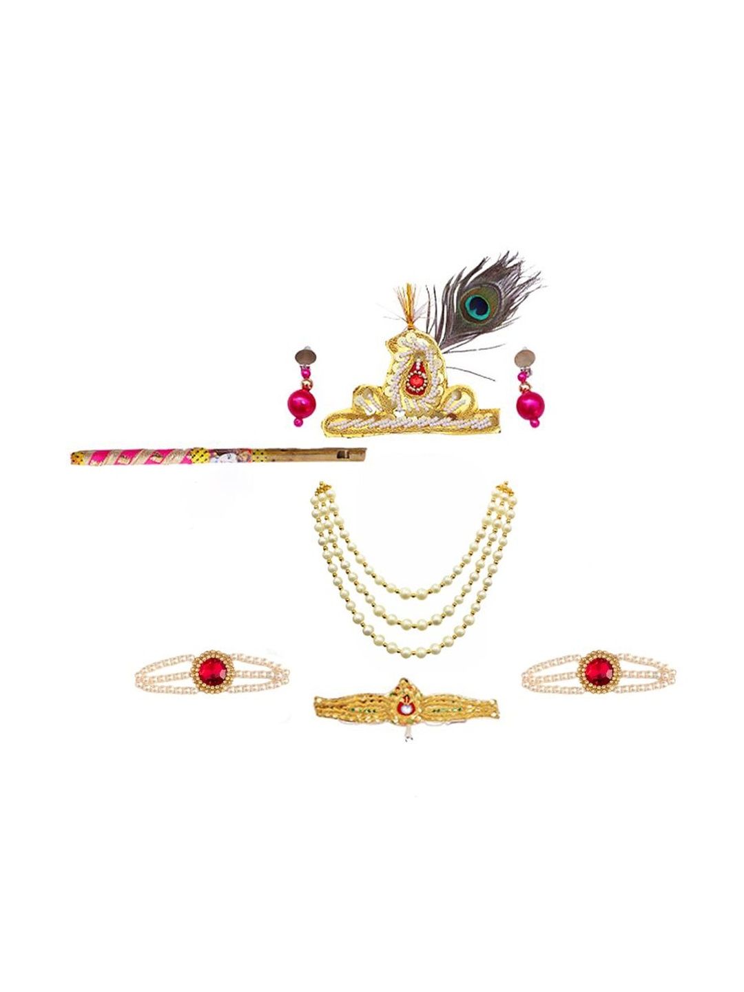 Kids Krishna Costume Dress With Accessories 3
