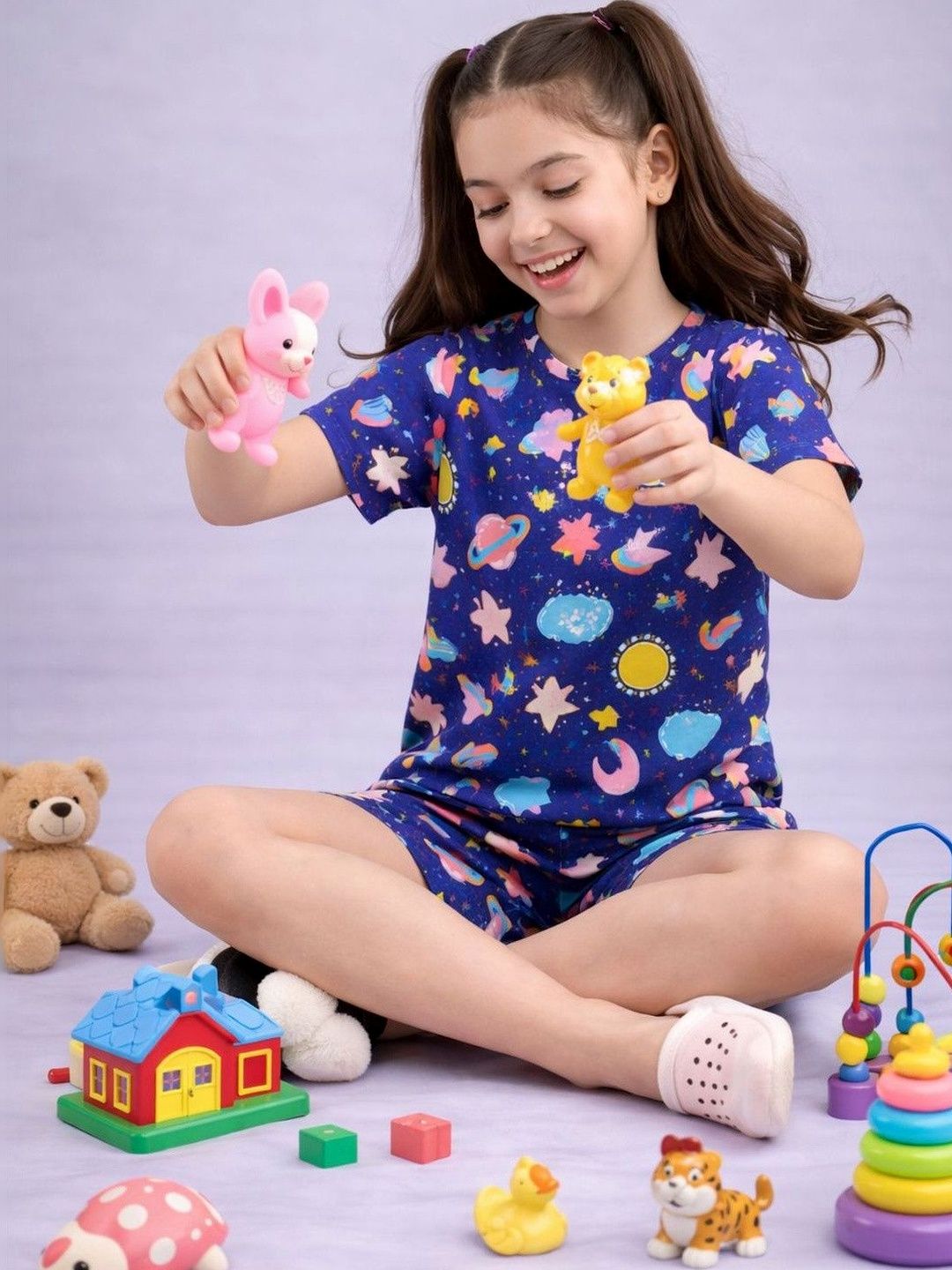 Girls Printed Nightdress 3