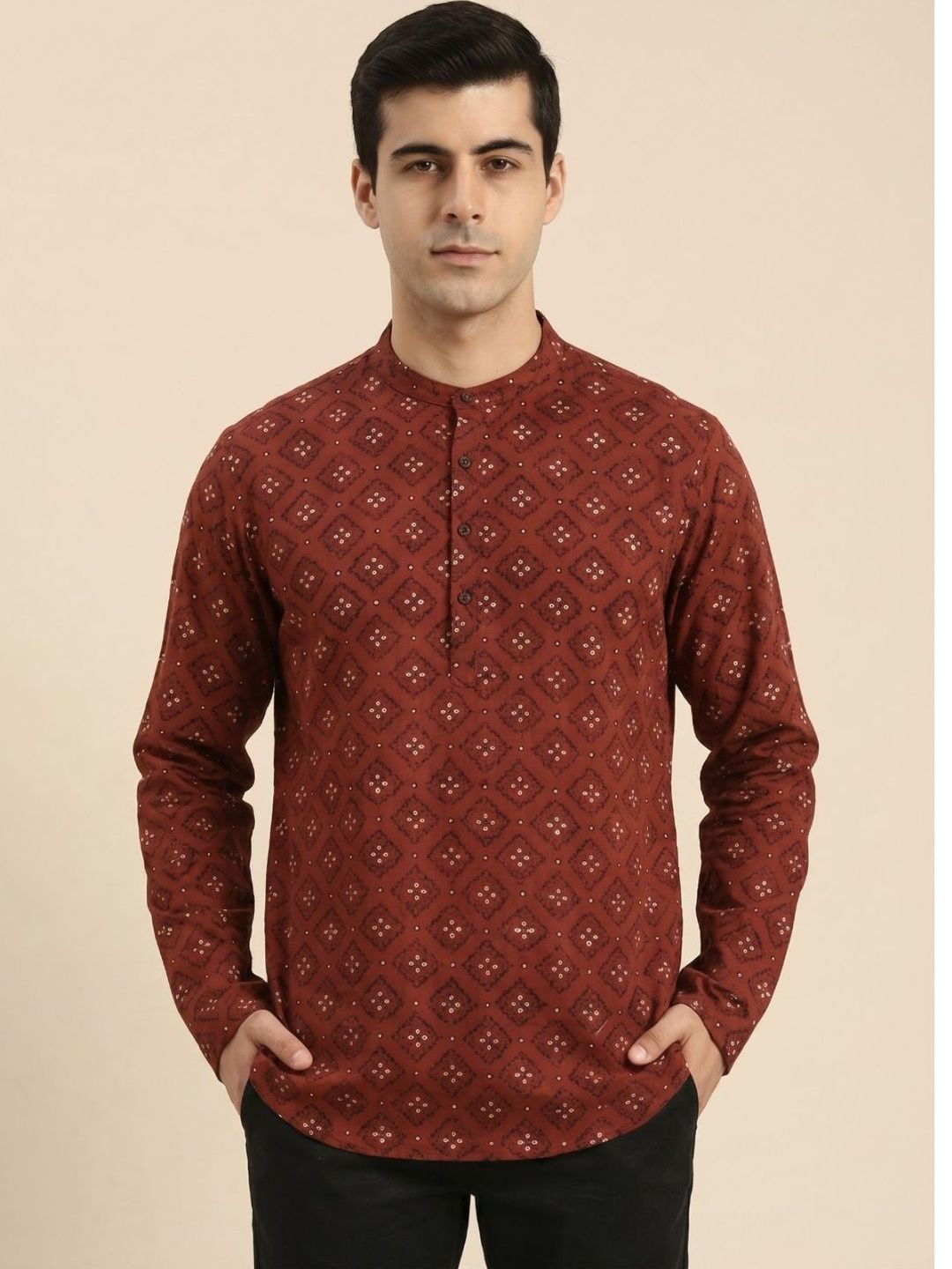 Zombom Men Standard Printed Casual Shirt