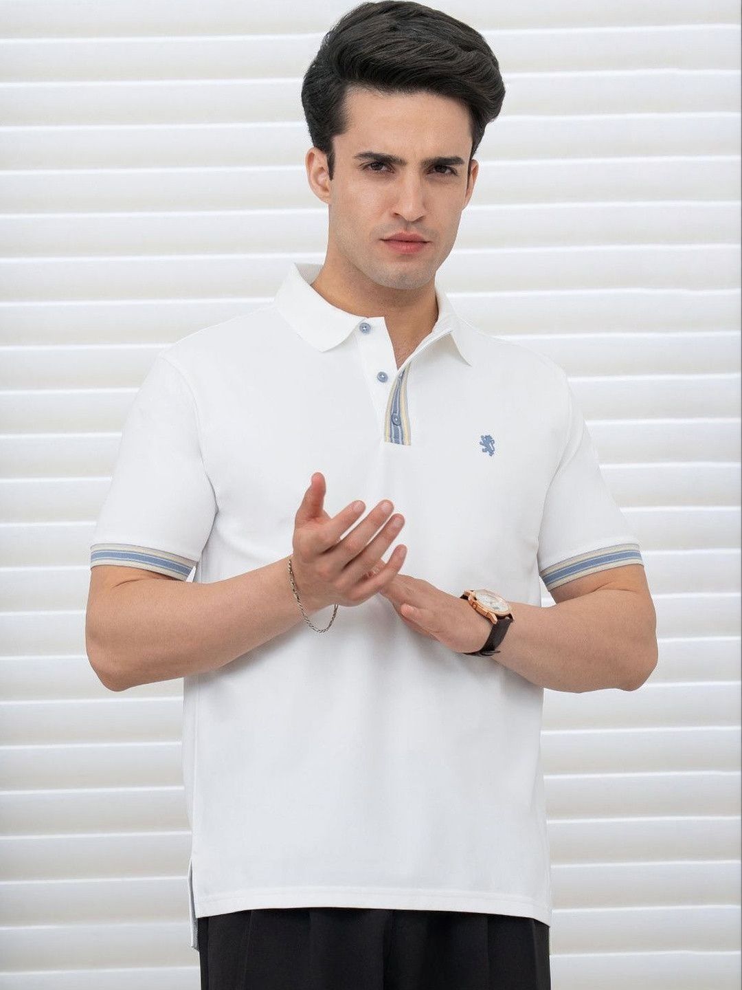 Red Tape Men Brand Logo Polo Collar Pockets T-shirt