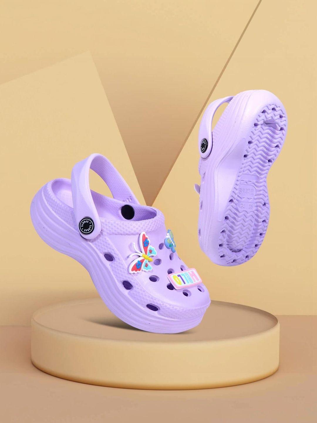 MUKUNDU Unisex Kids Embellished Clogs