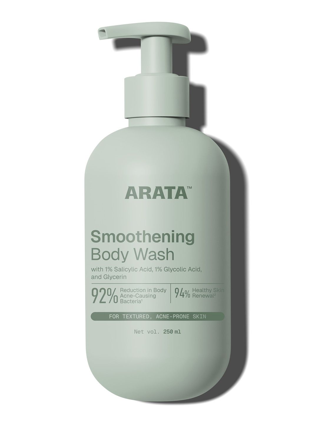 ARATA 1% Salicylic Acid Body Wash Smoothes Skin Exfoliates & Reduce Body Acne - 250ml