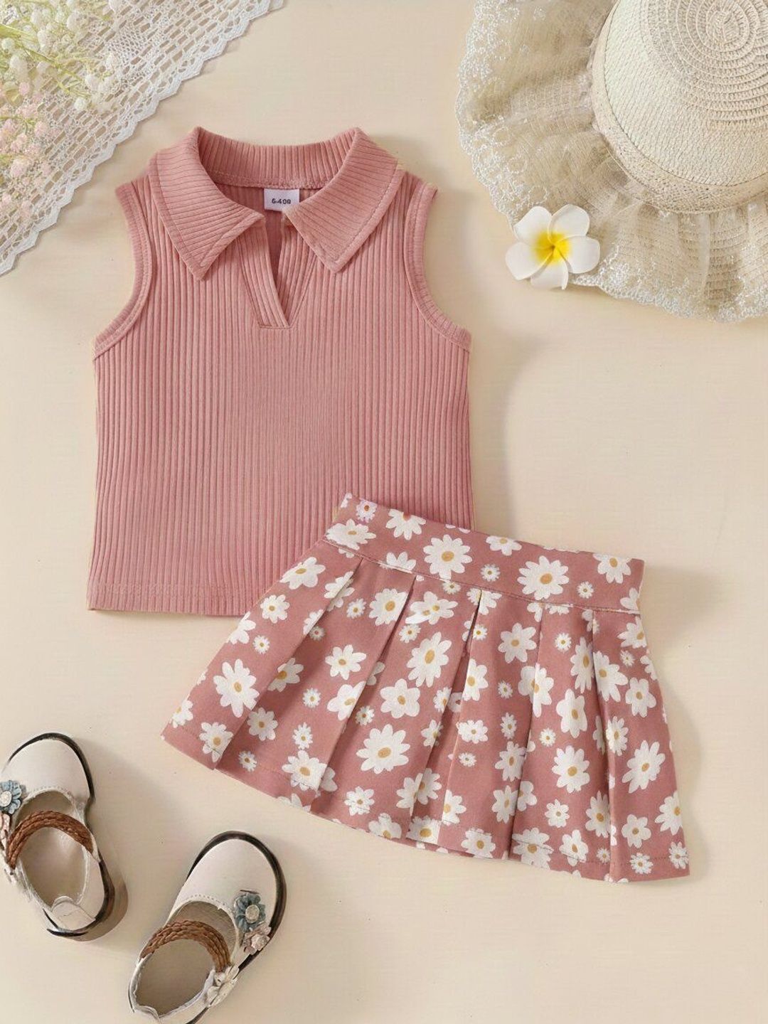 MATMA FASHION Girls Top with Skirt