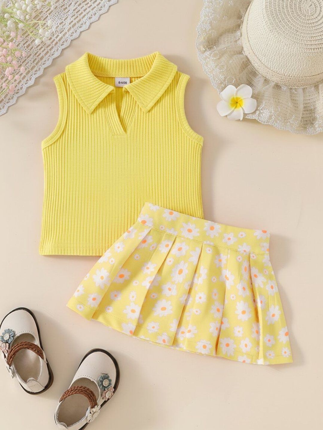 MATMA FASHION Girls Top with Skirt