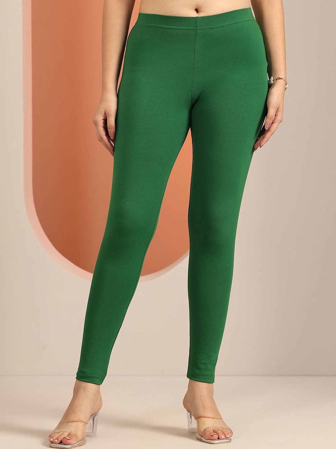Gerua By Libas Women Cotton Solid Ankle Length Leggings