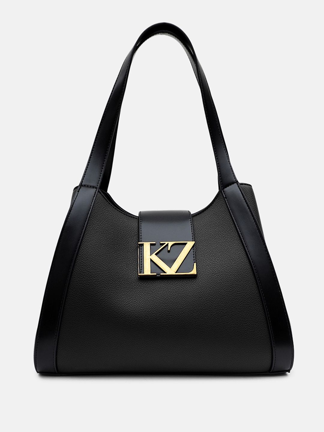 Buy Kazo Carmen Buckle Detail Synthetic Leather Medium Structured Handheld Bag With Pouch -  - Accessories for Women