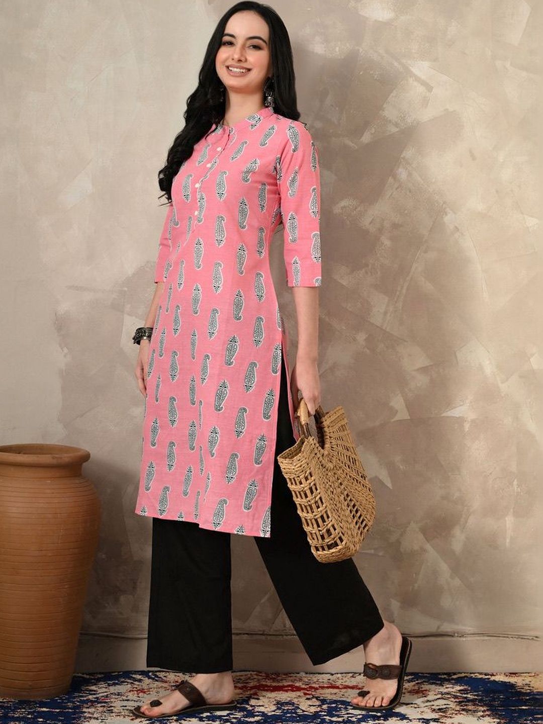 Anouk X fwd Women Paisley Printed Kurta