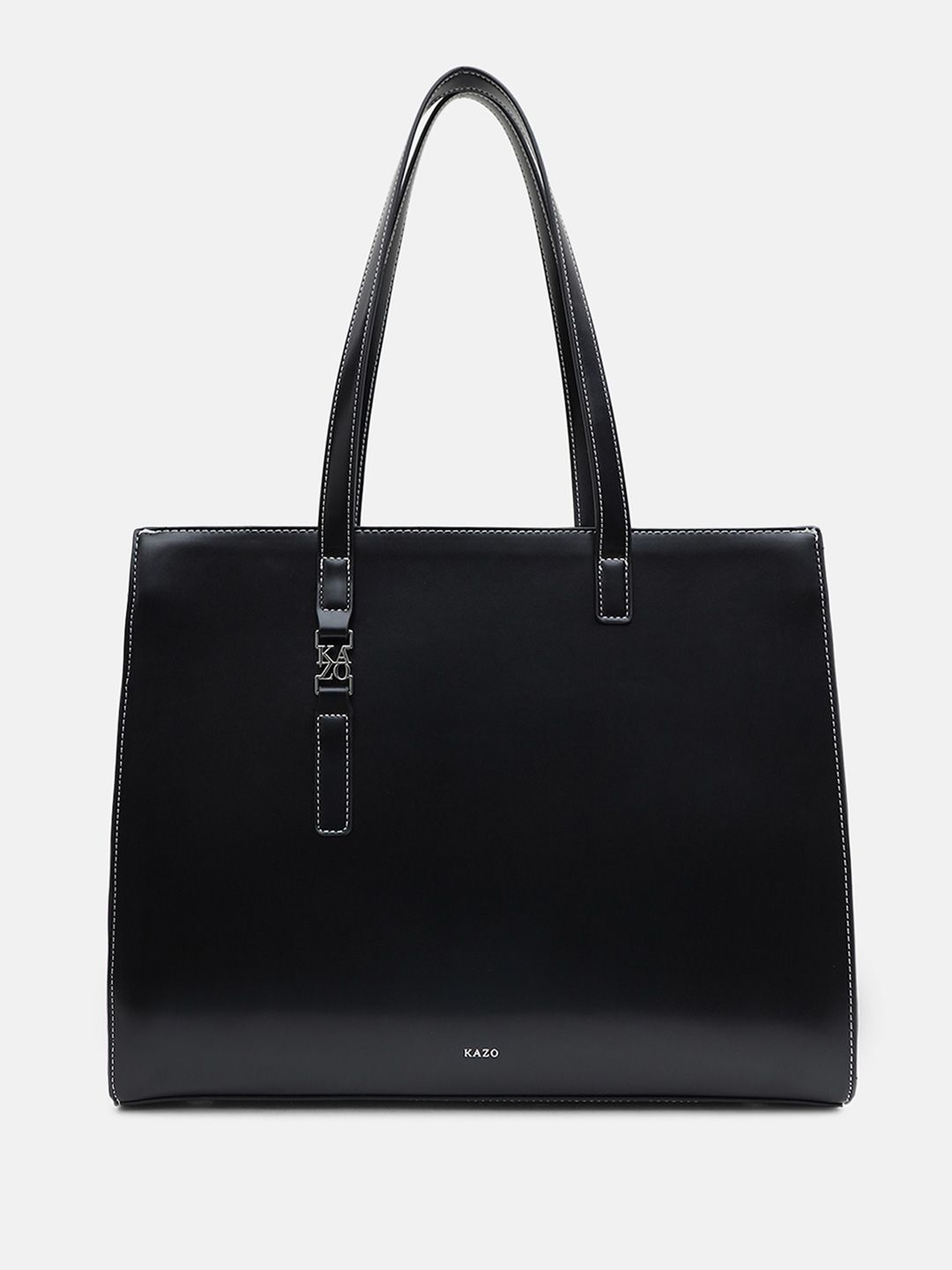 Kazo Oversized Structured Tote Bag with Tasselled