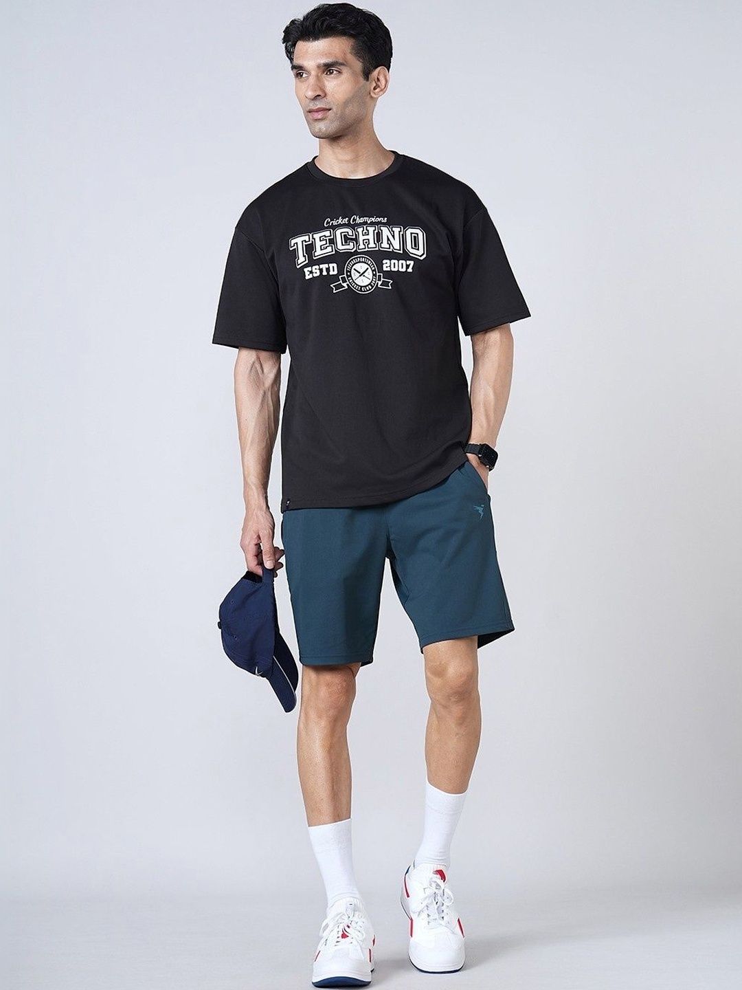 Technosport Men Printed Slim Fit T-shirt