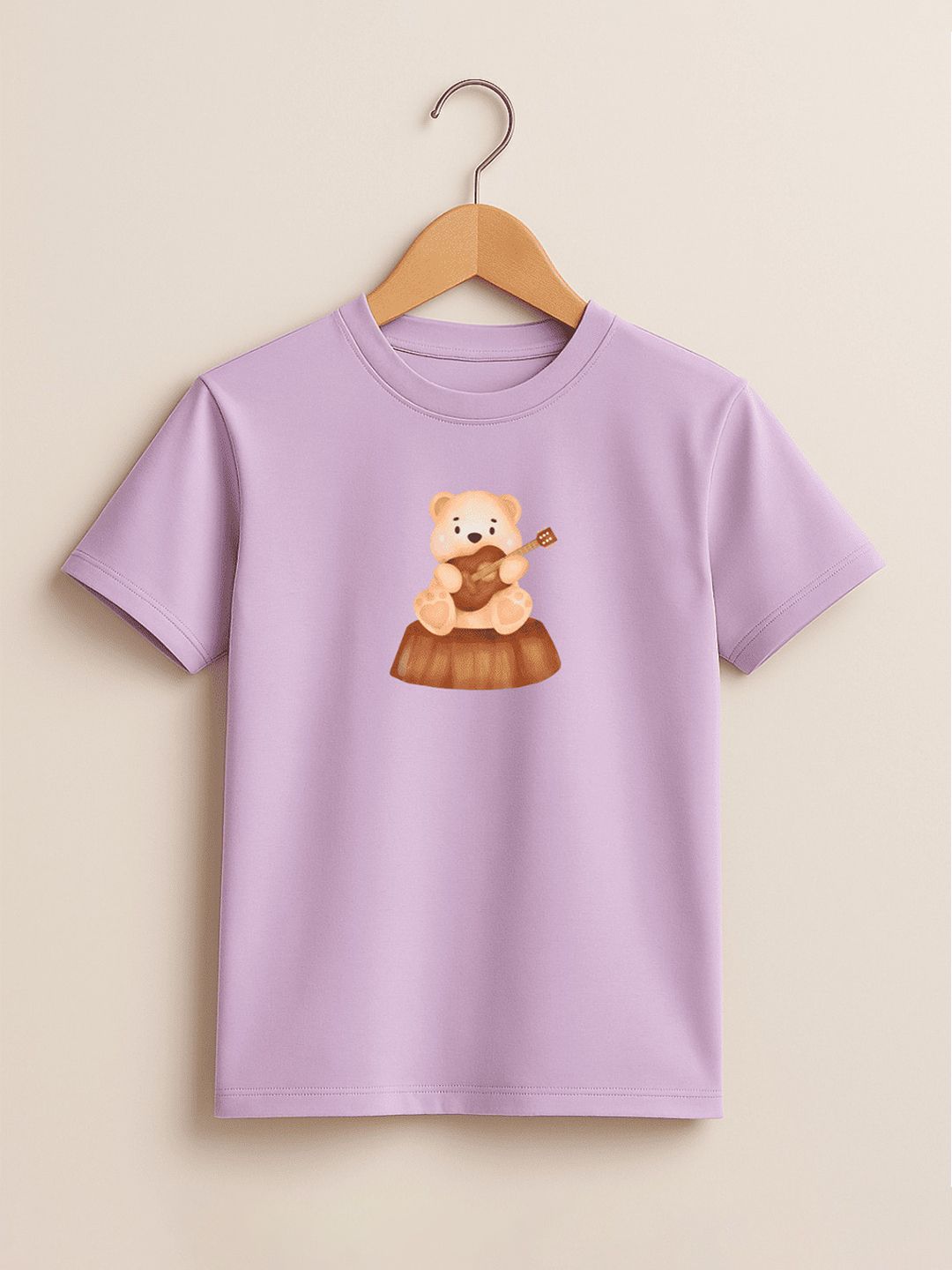 misbis Girls Printed Cotton T-shirt