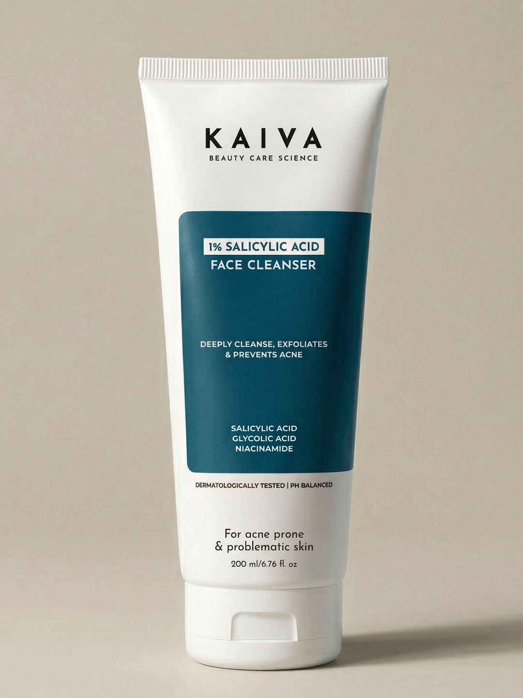 Buy KAIVA 1% Salicylic Acid Face Wash With Glycolic Acid & Niacinamide   200 Ml -  - Personal Care for Unisex