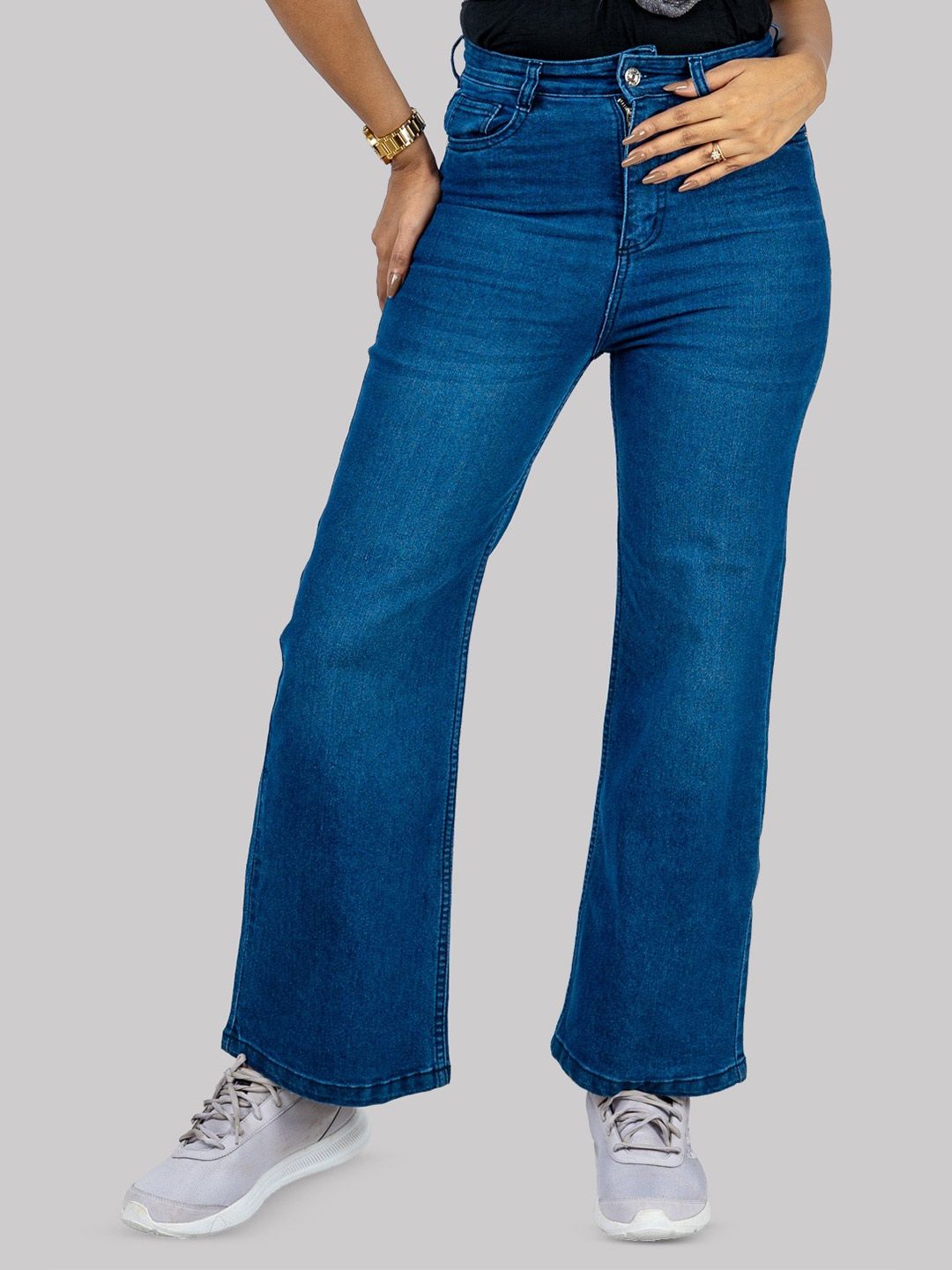 Moda Rapido Women Wide Leg High-Rise Jeans