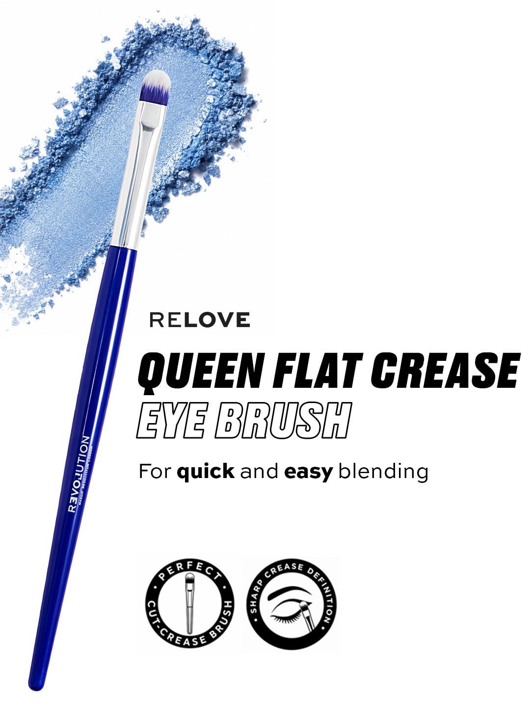 Makeup Revolution London Brush Queen Flat Crease Eye Brush