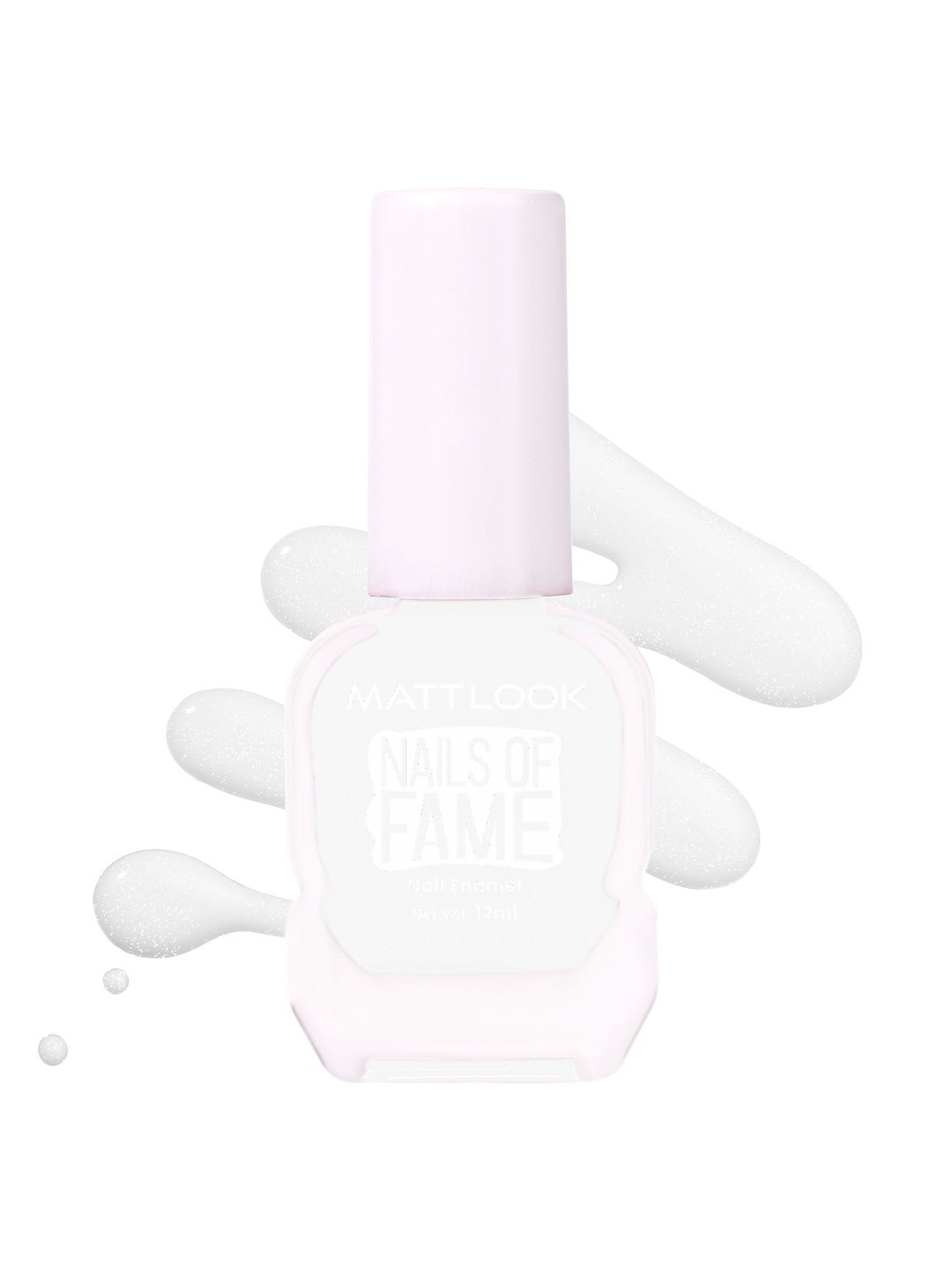 MATTLOOK Nails Of Fame Long Lasting Nail Enamel - 12 ml - Milky Pearl 60