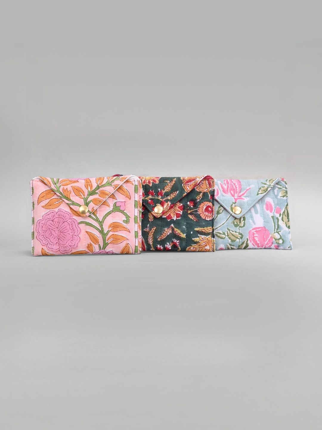 Taavi Floral Printed Handheld Bag with Quilted