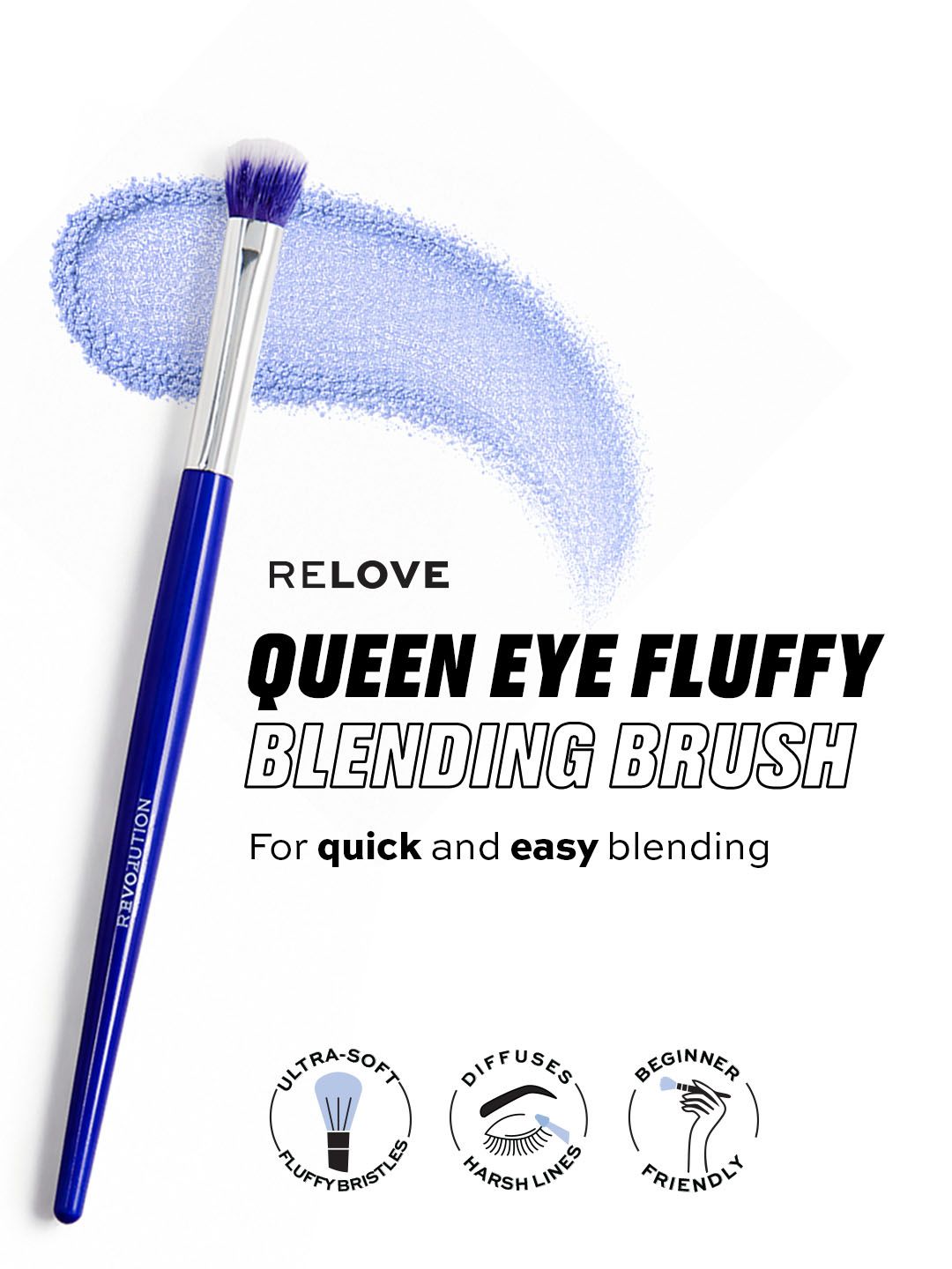 Makeup Revolution London Brush Queen Eye Fluffy Blending Brush