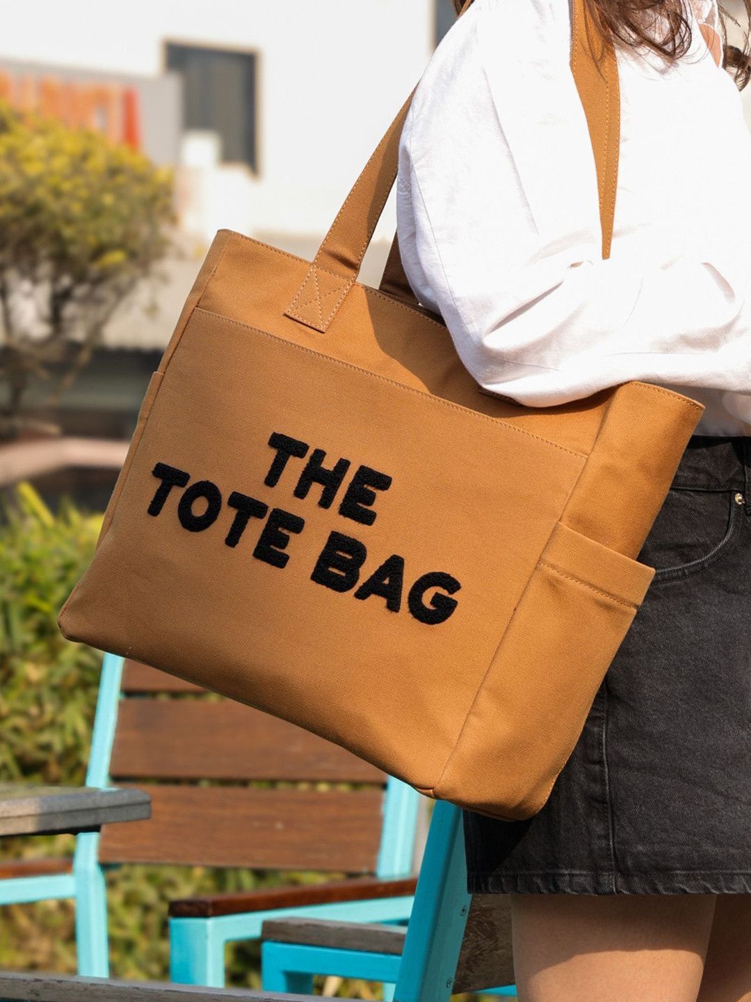 TSANTA Typography Shopper Tote Bag