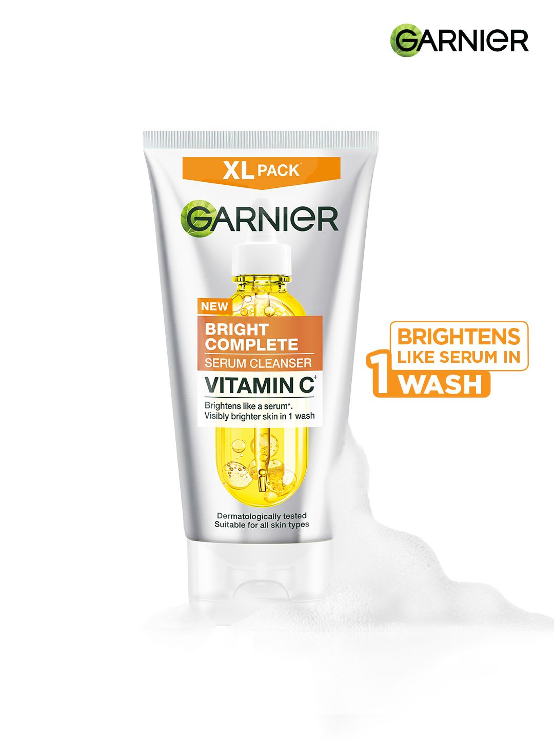 Buy Garnier Serum Cleanser Face Wash For Brightening & Tan Removal With Vit C   150g -  - Personal Care for Women