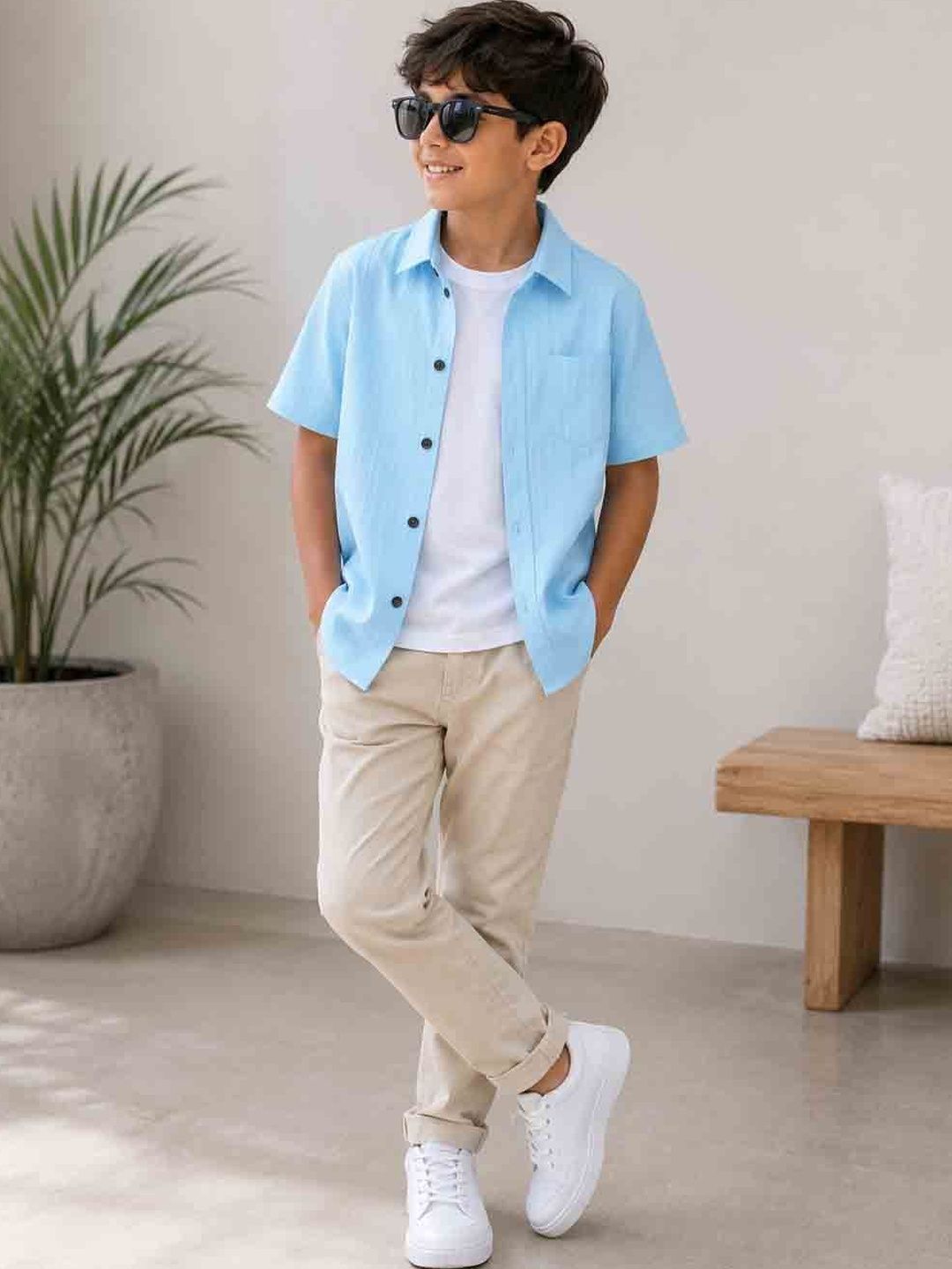 DANFORTH Boys Relaxed Casual Shirt