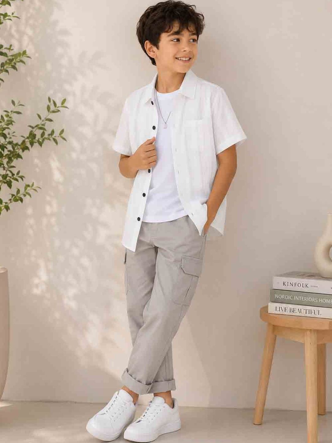 DANFORTH Boys Relaxed Casual Shirt