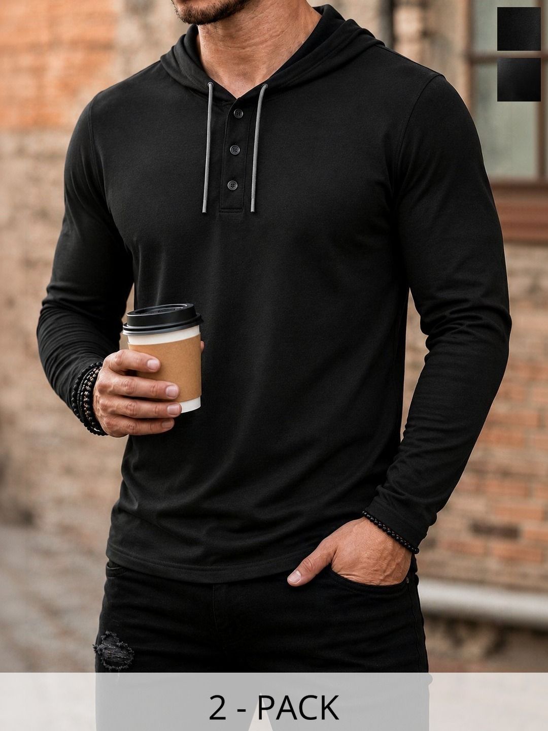SCUBA Men 2 Hooded Pockets T-shirt