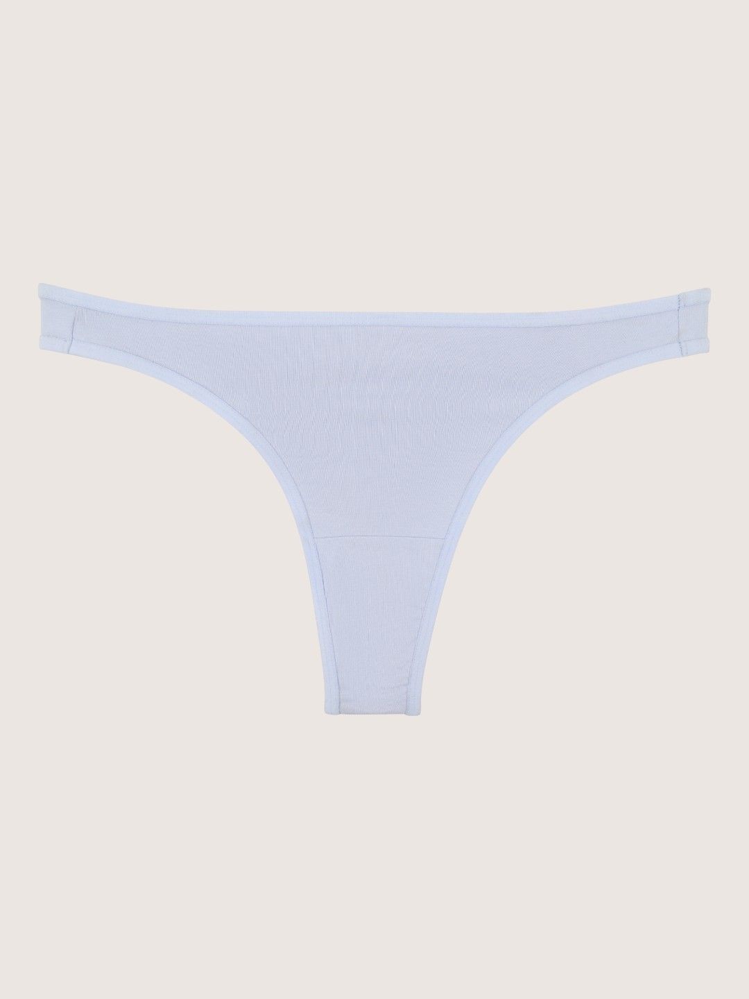 HERE&NOW Womens Brazilian Cotton Spandex Solid High Rise Thongs