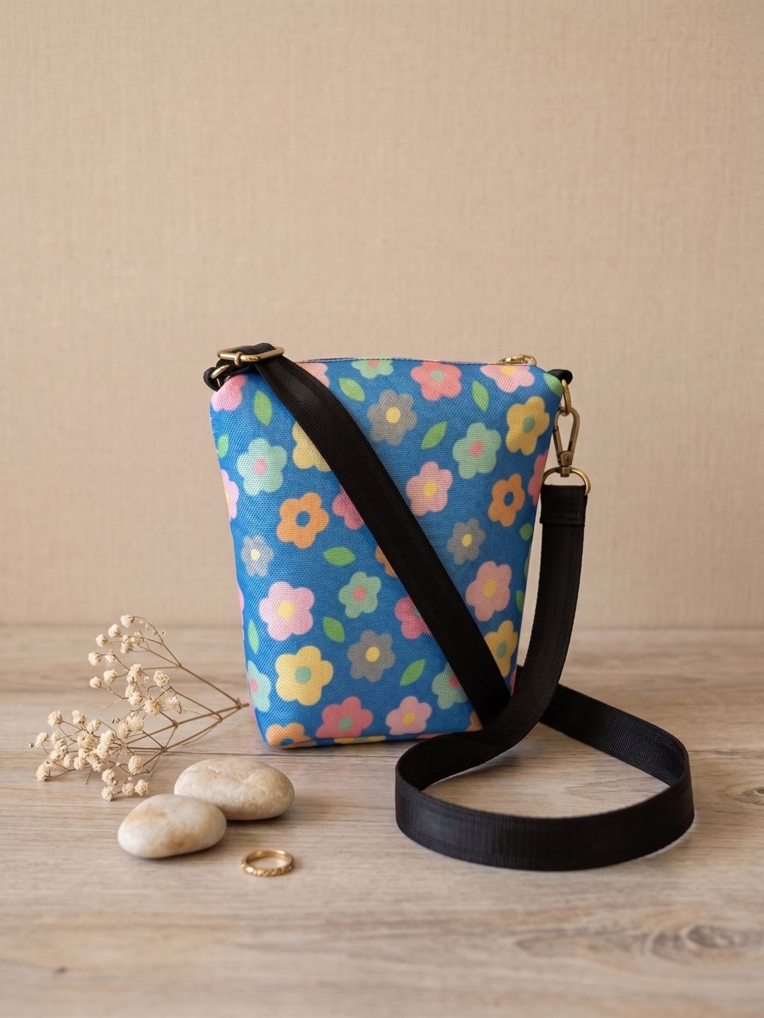 HERE&NOW Floral Printed Sling Bag