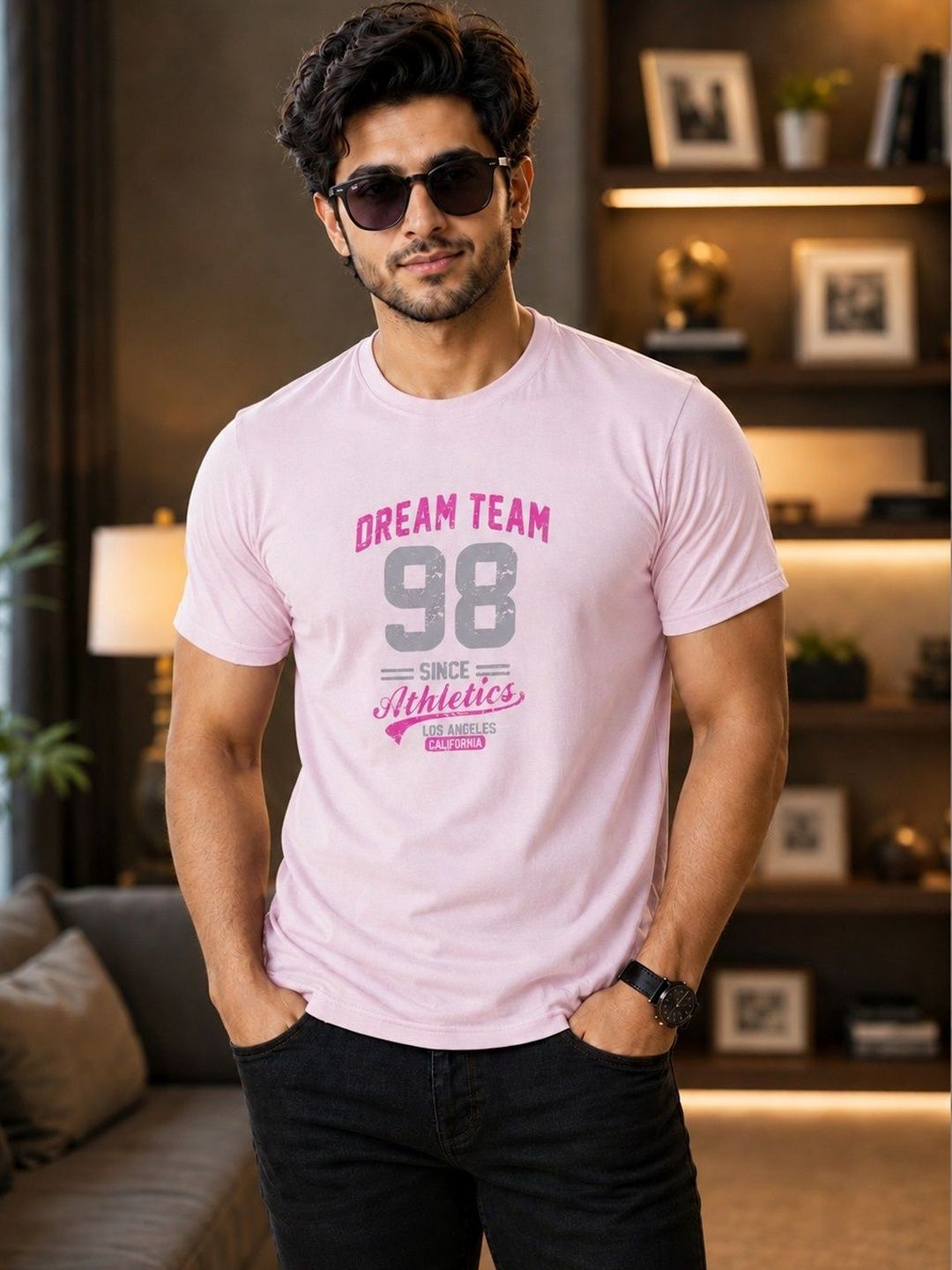 OCCULT Men Printed Pure Cotton T-shirt