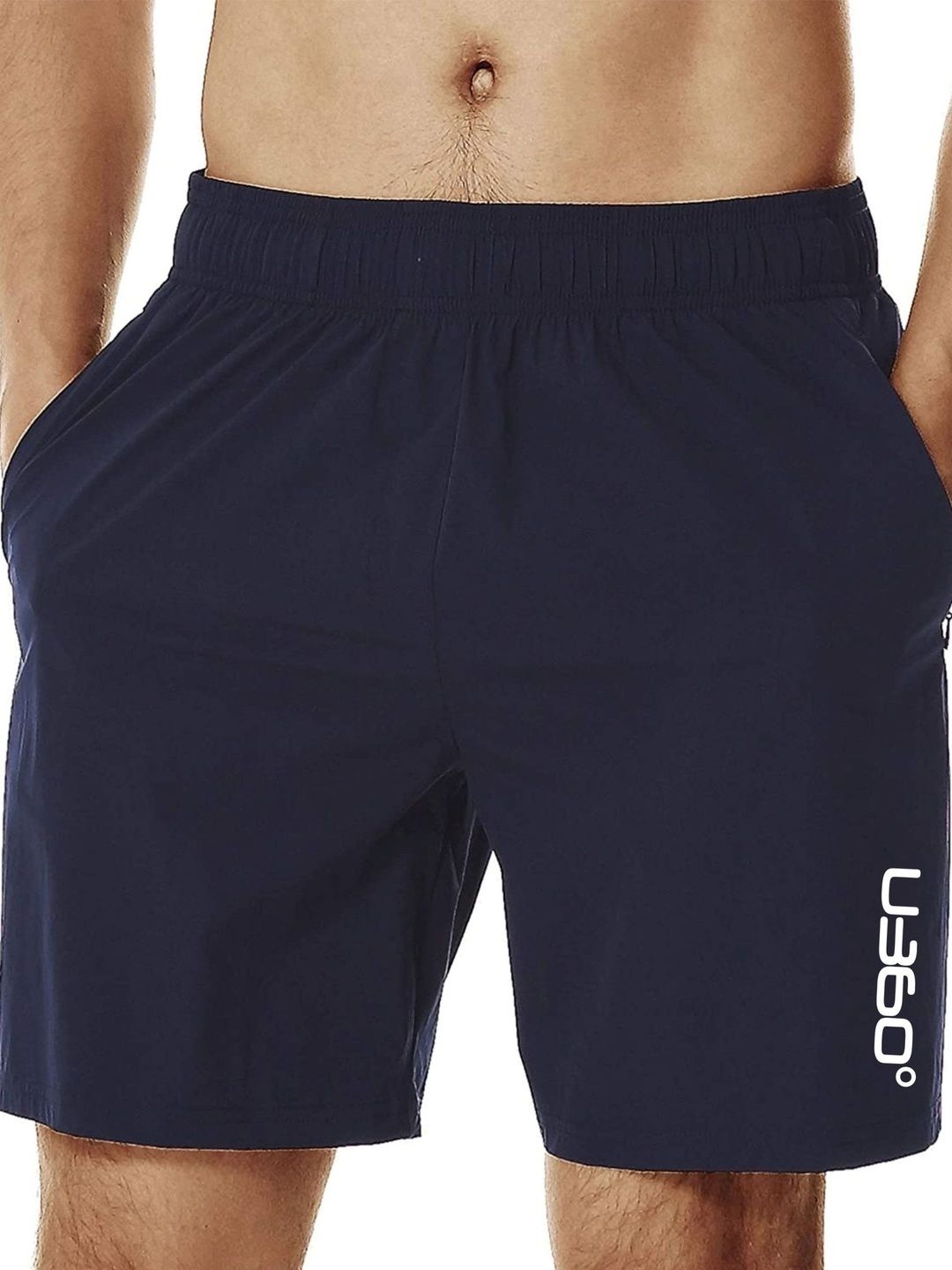 U360 Men Brandlogo Printed Sports Shorts