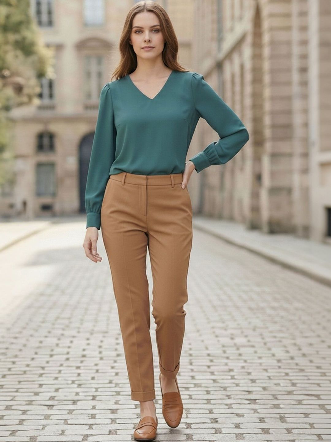 Vashuqi Crepe Top