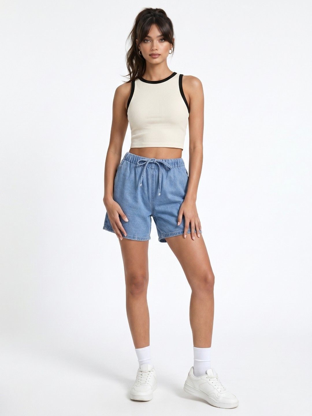 Women High-Rise Shorts 3