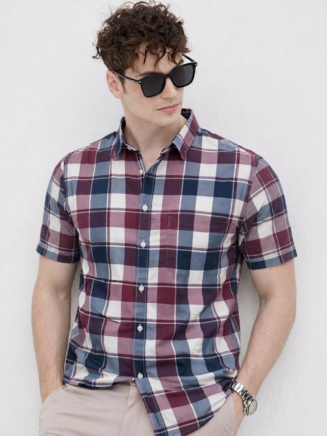 Roadster Men Classic Checked Casual Shirt