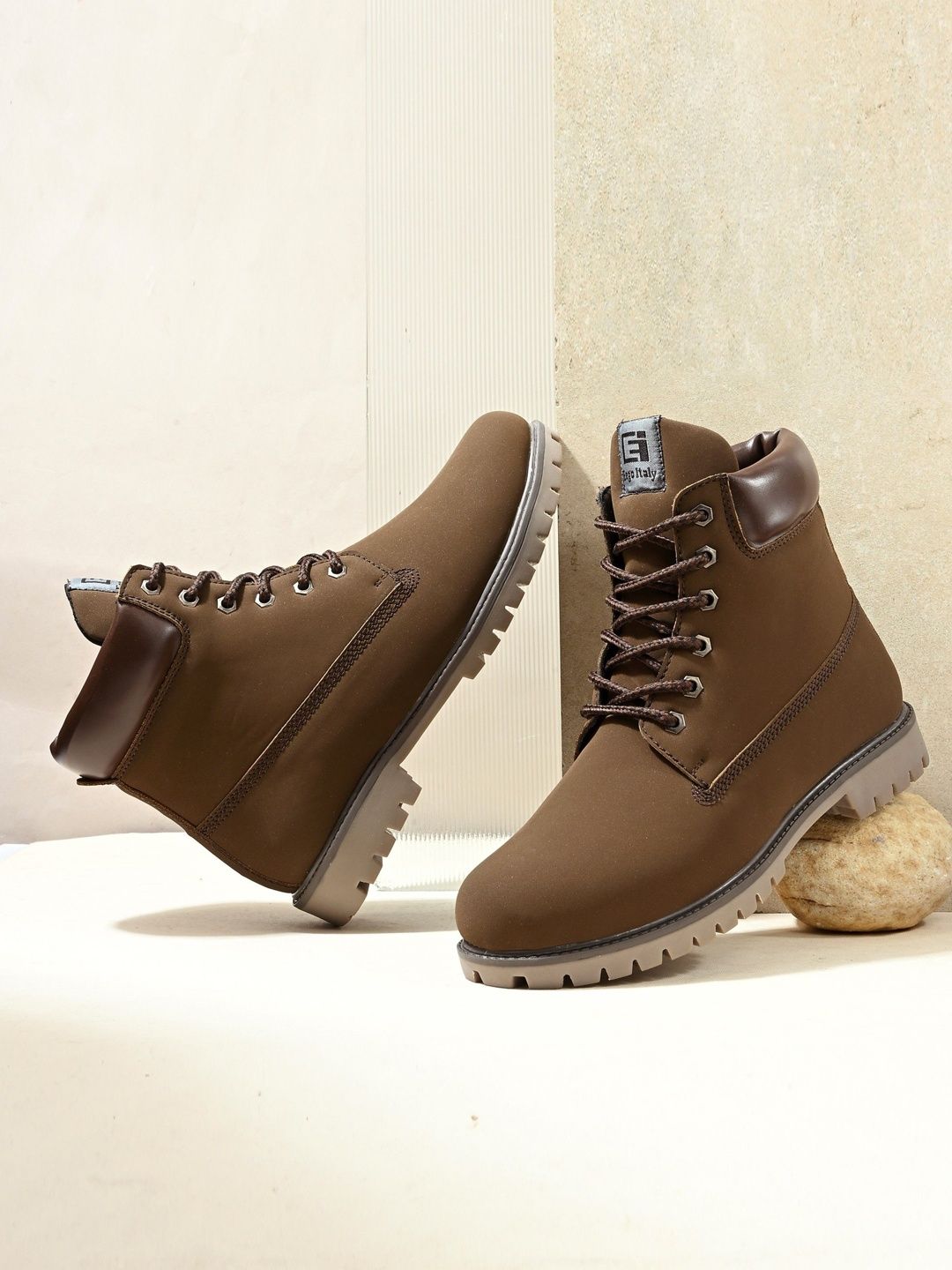Buy Eego Italy Men Round Toe Lace Ups Hiking Boots -  - Footwear for Men