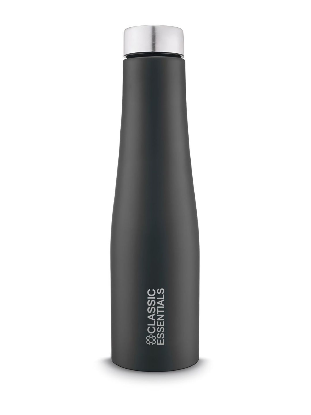 Classic Essentials Puro Black Printed Single Wall Vacuum  Stainless Steel Water Bottle 1 L
