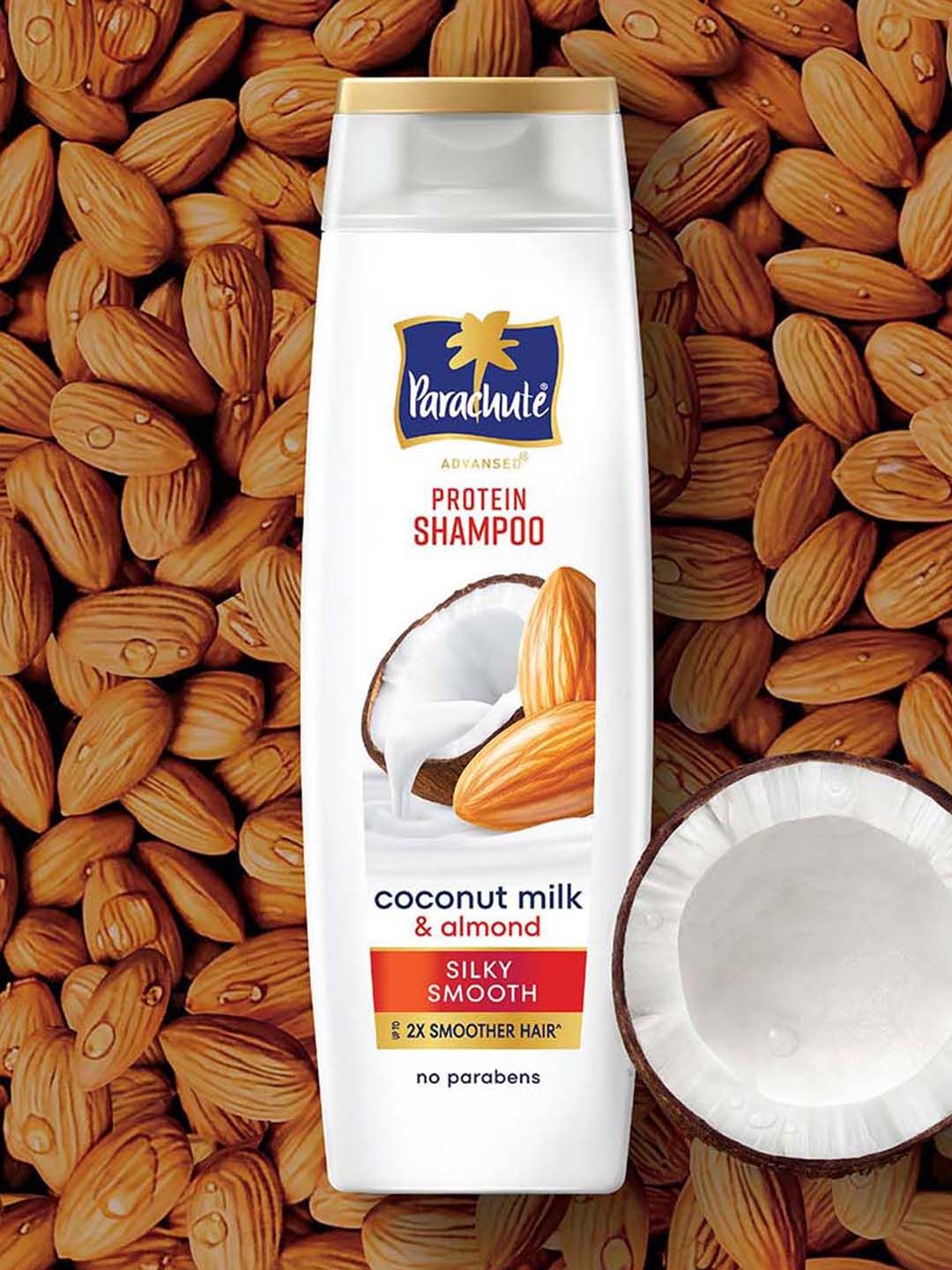 Buy Parachute Advansed Silky Smooth Protein Shampoo With Coconut Milk & Almond   340 Ml -  - Personal Care for Unisex