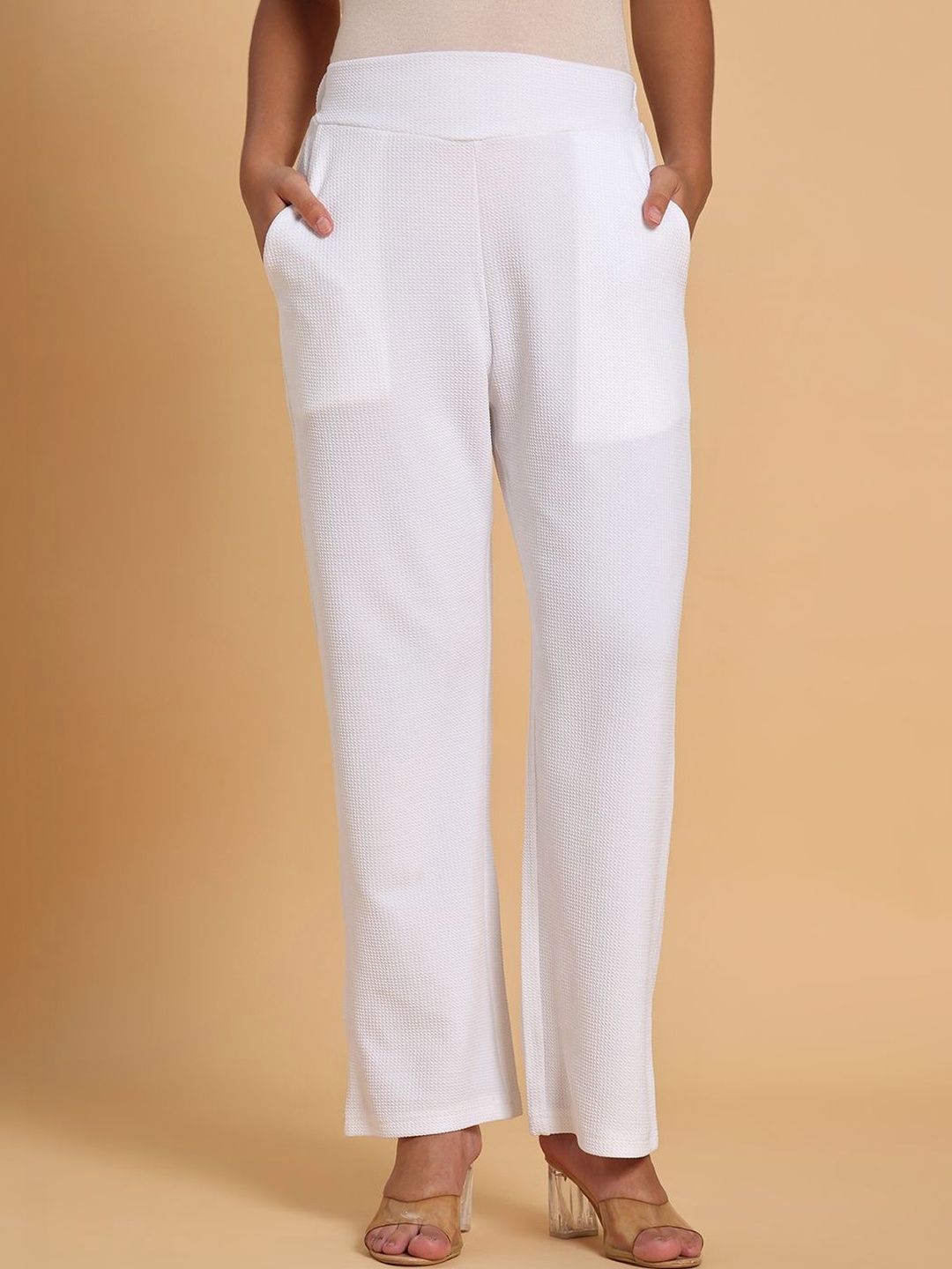 Frolic Rolic V Belt Polyester Parallel Ankle Length Trouser
