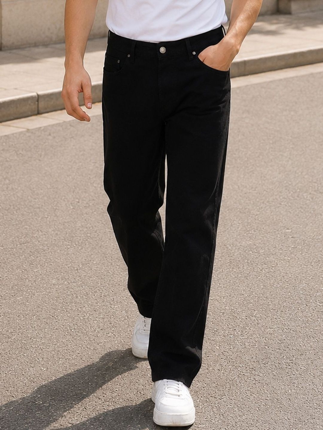 KARVENS Men Relaxed Fit Mid-Rise Stretchable Jeans