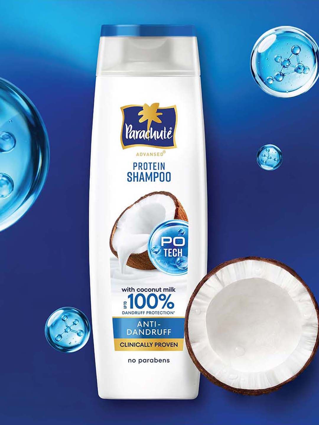 Buy Parachute Advansed Dandruff Protection Protein Shampoo With Coconut Milk   340 Ml -  - Personal Care for Unisex