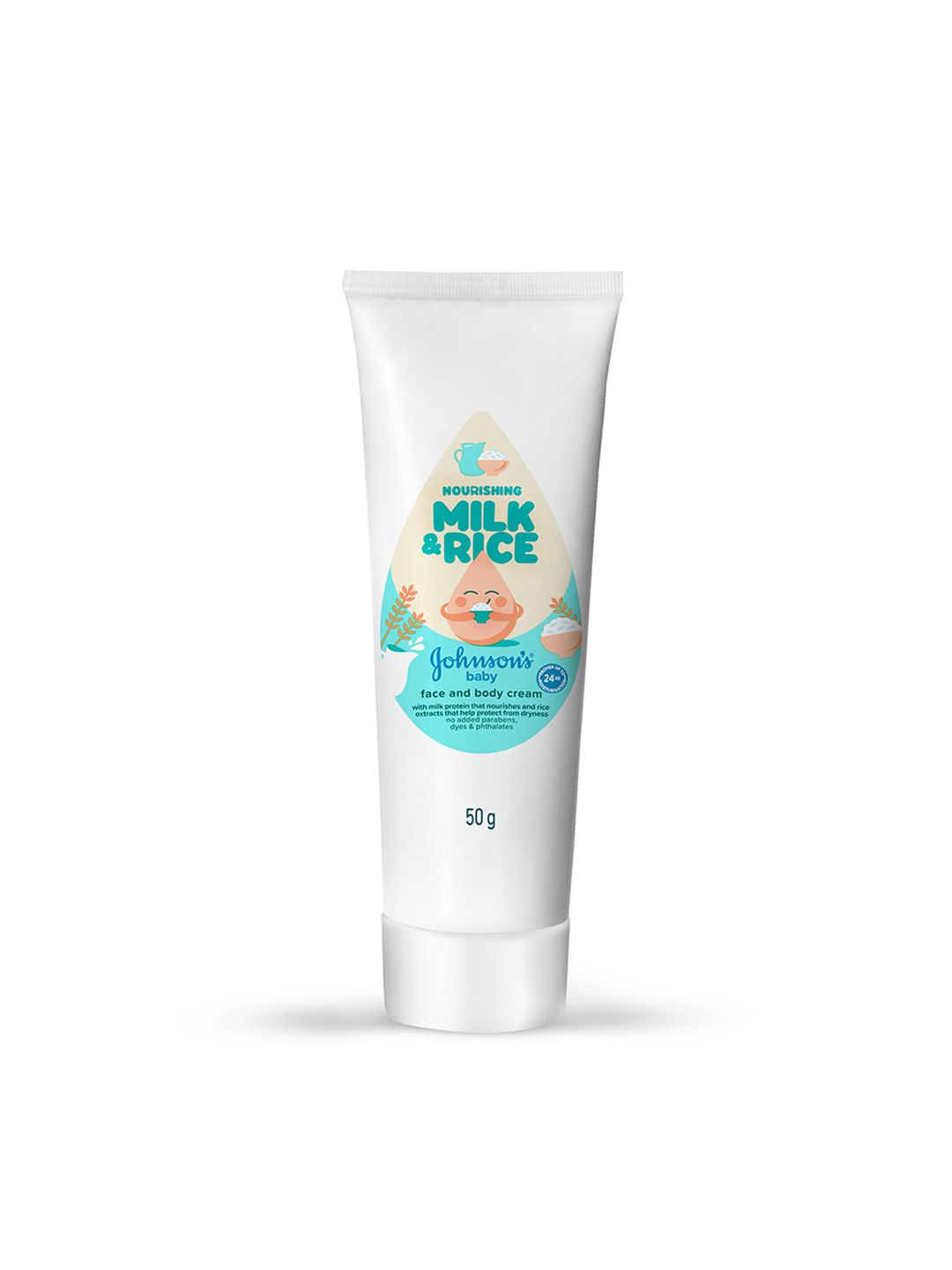 Johnson's Baby Nourishing Milk & Rice Face & Body Cream - 50g