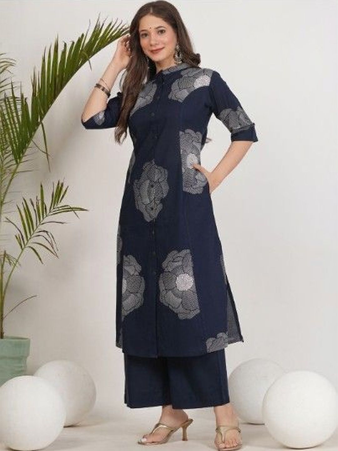 Moda Rapido Floral Printed Tunic with Palazzos